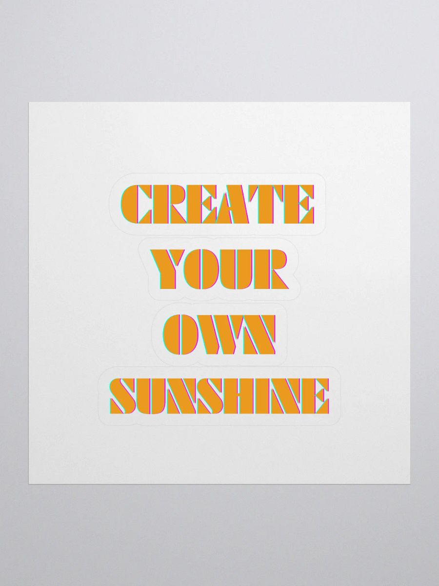Create Your Own Sunshine Kiss Cut Stickers product image (1)