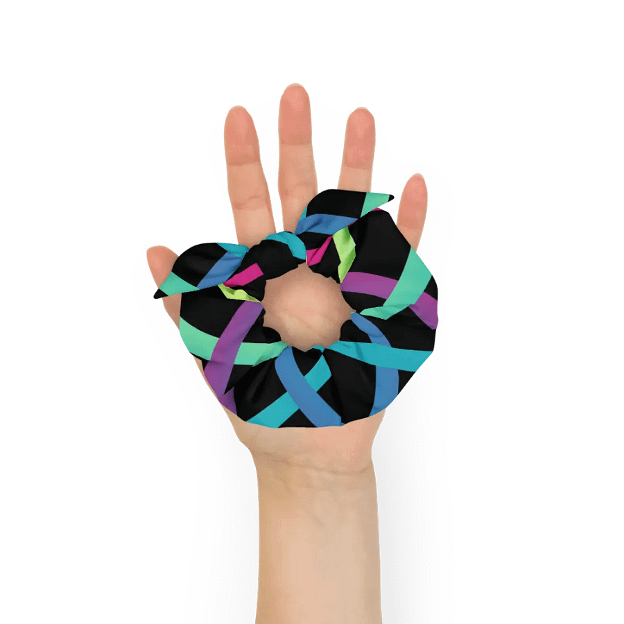 Vibrant Grid All-Over Print Scrunchie product image (6)