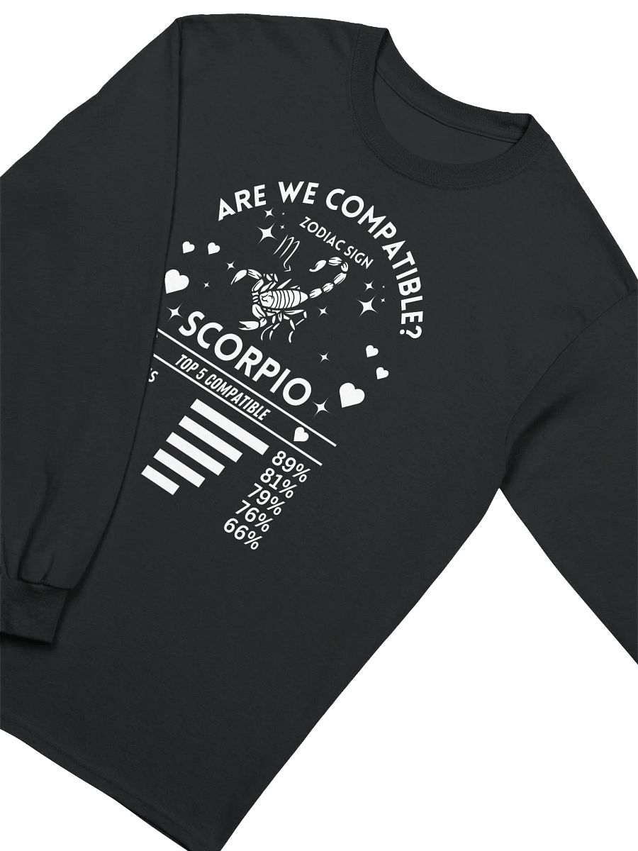 Scorpio Zodiac Sign Romantic Compatibility - Gildan Ultra Cotton Unisex Long Sleeve T-Shirt - Dark Colors product image (3)