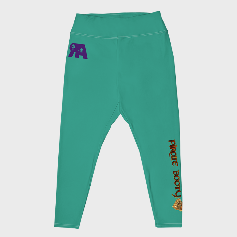 Aqua All-Over Print Plus Size Leggings product image (1)