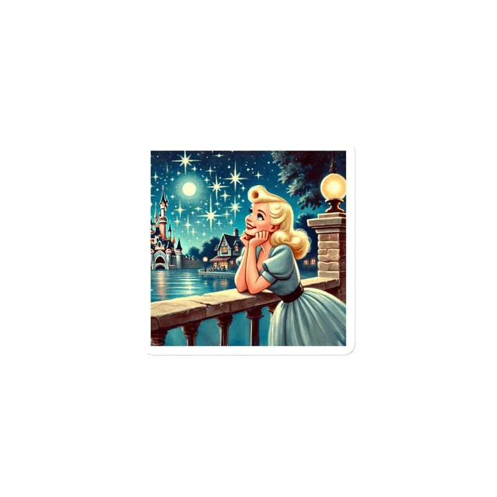 Dreaming on a Starry Night Square Magnets product image (1)