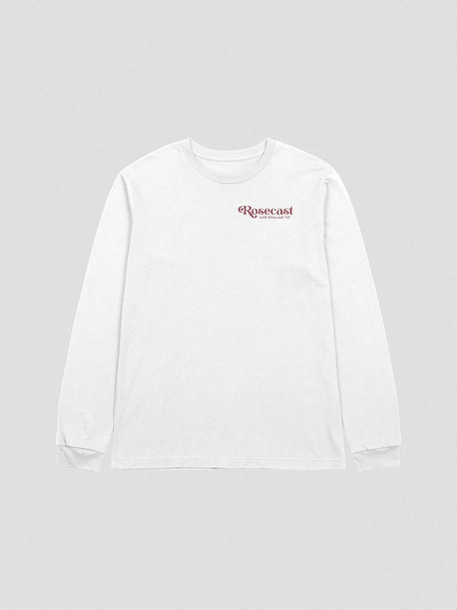 Retro Rose Long-Sleeve T-Shirt (Front and back) product image (2)