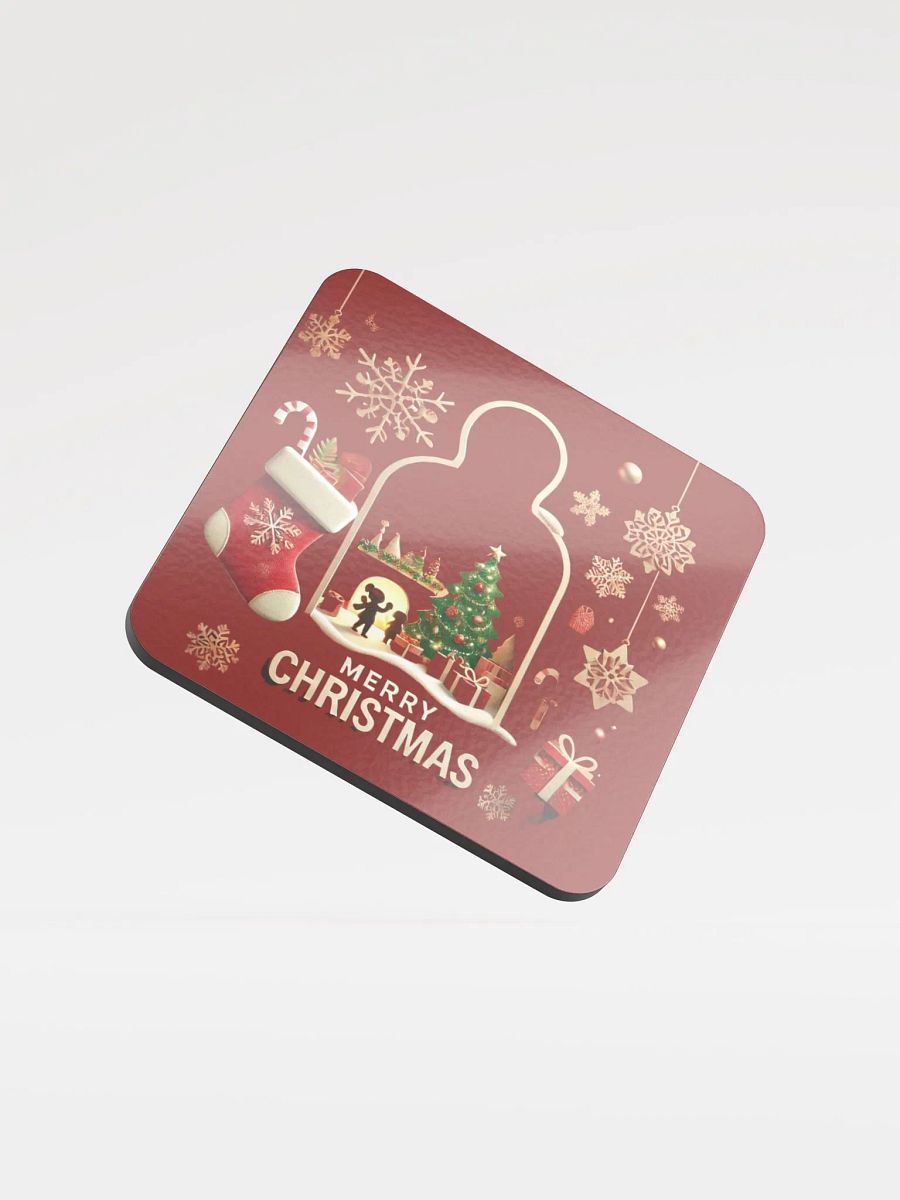 Festive Christmas Glass Dome Coaster product image (1)