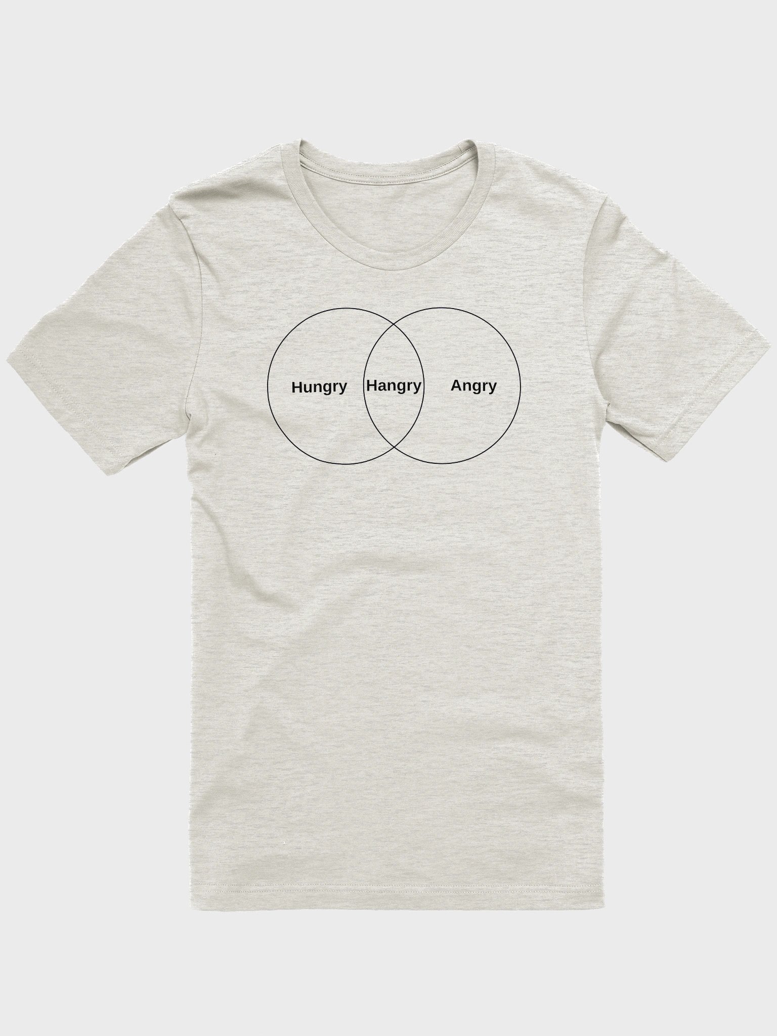 Hungry. Hangry. Angry. — Venn Diagram Mood T-Shirt product image (73)