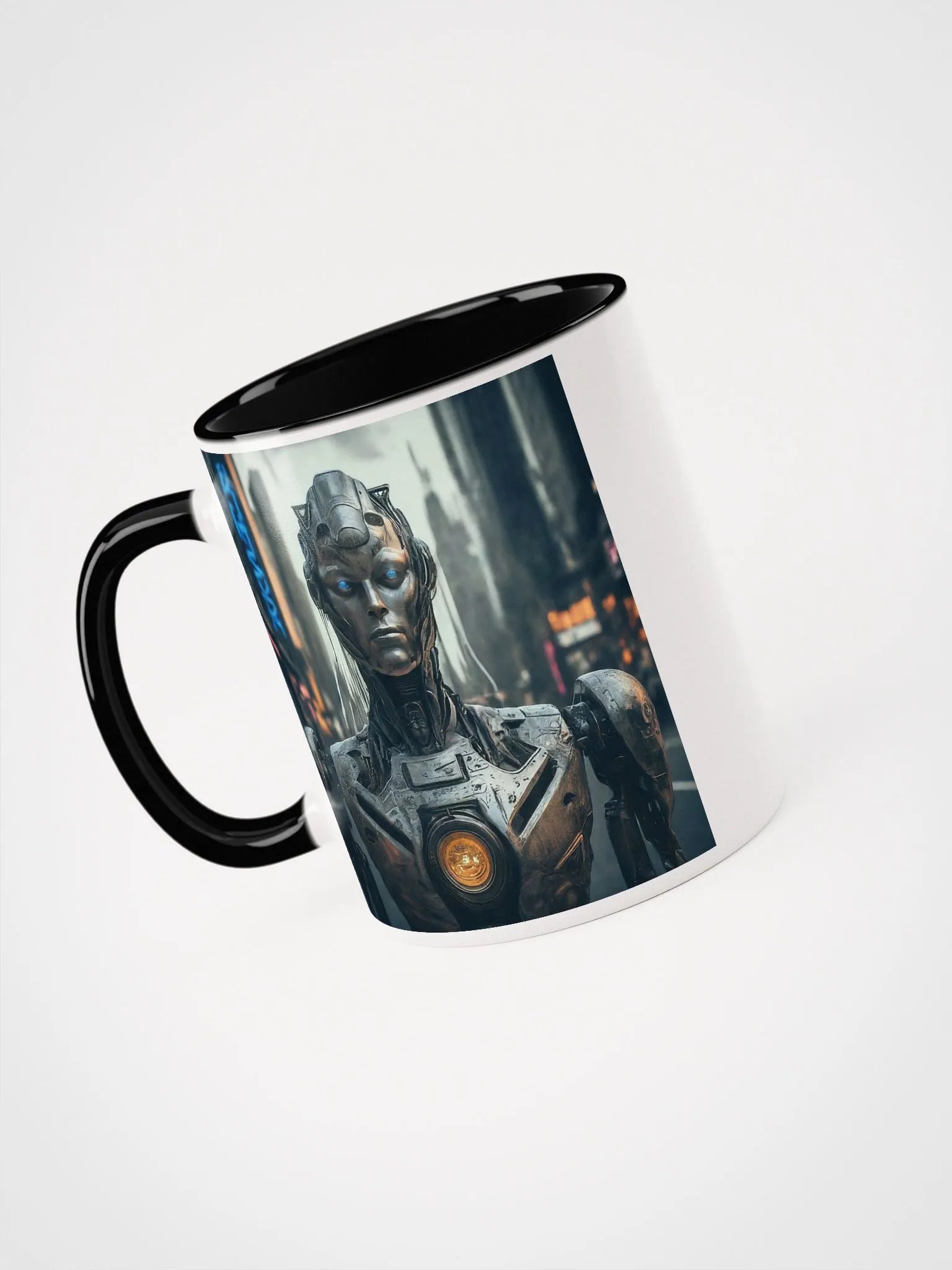 Neon Robot City Mug product image (18)