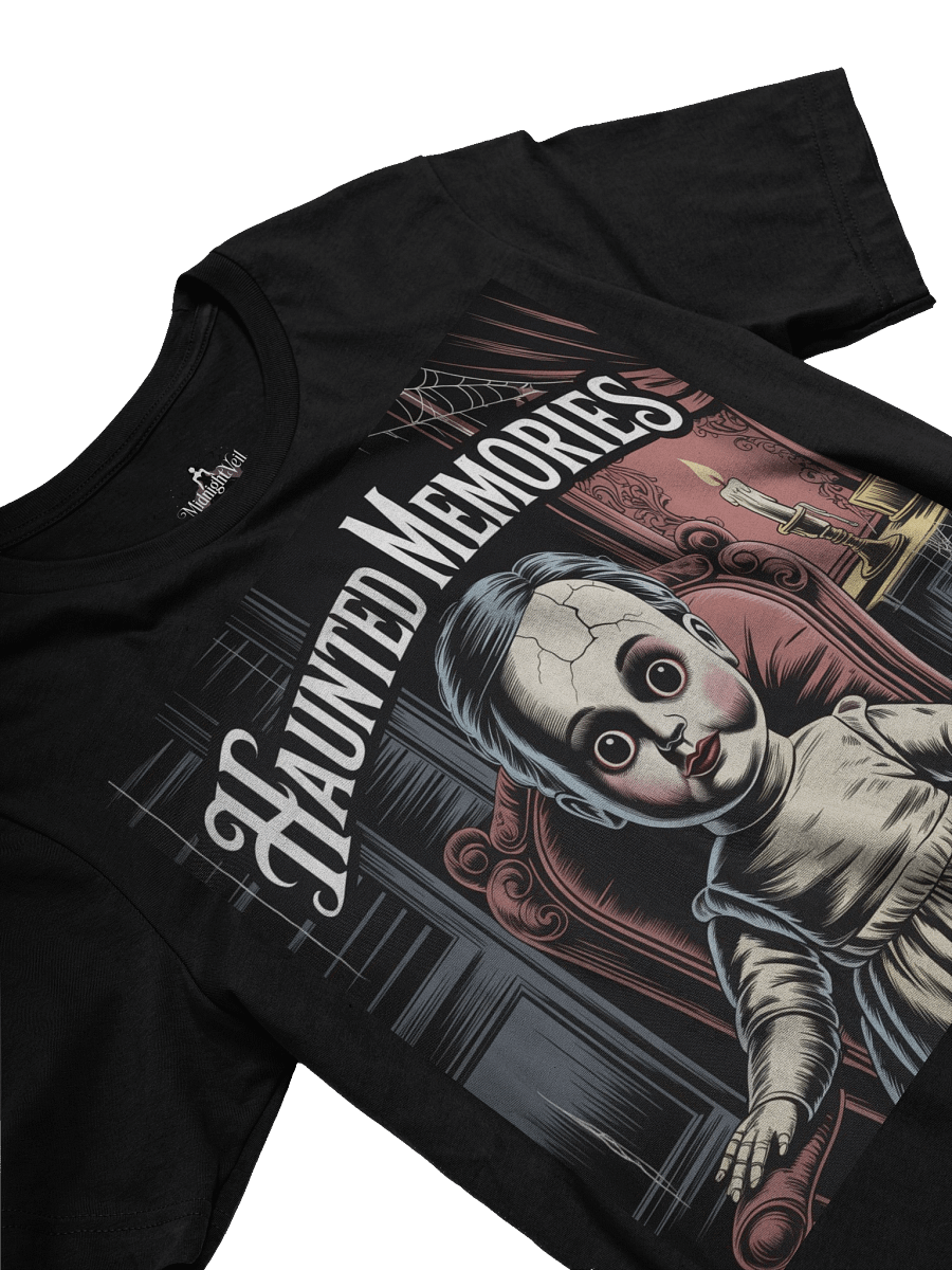 Haunted Memories Unisex Supersoft T-Shirt by Midnight Veil Designs - Gothic Black, Red & More product image (3)