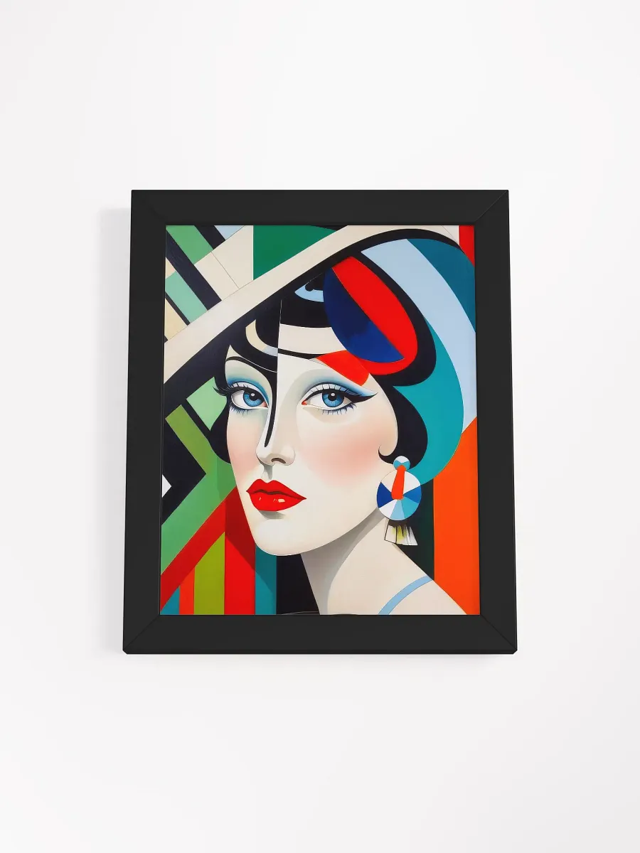 Vibrant Suzy - Flapper Girl - Wall Art - Framed product image (5)