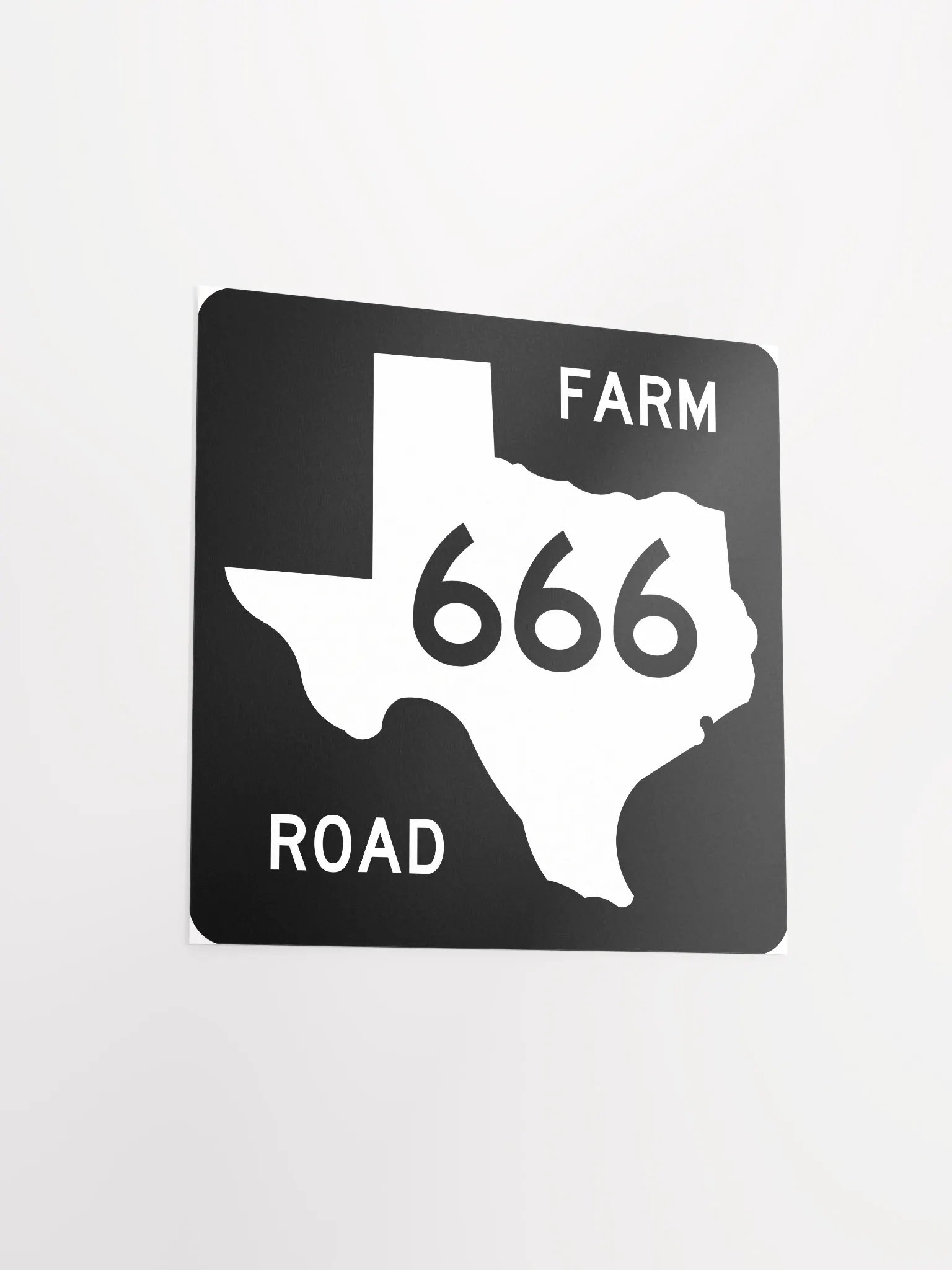 Texas Farm Road Sign FM 666 Poster product image (8)