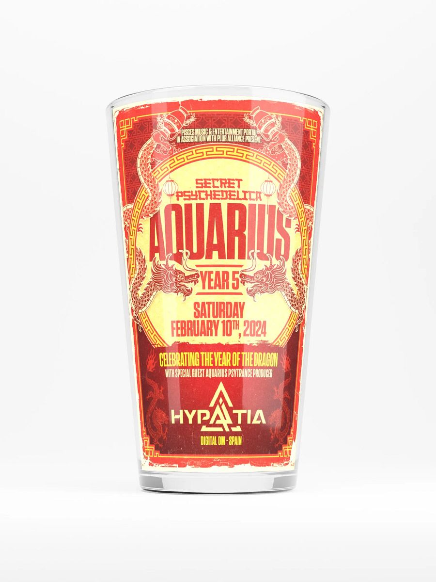 Aquarius 2024 Shaker Pint Glass product image (1)