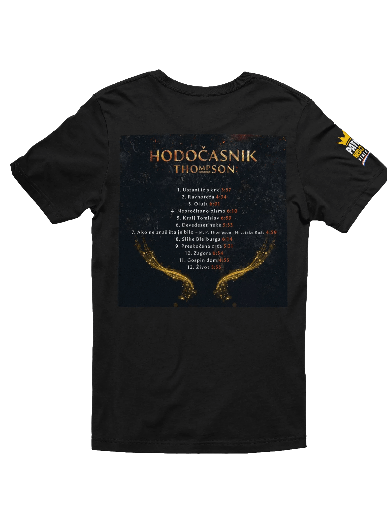 Crowned Distressed Logo T-Shirt Thompson Hodočasnik product image (3)