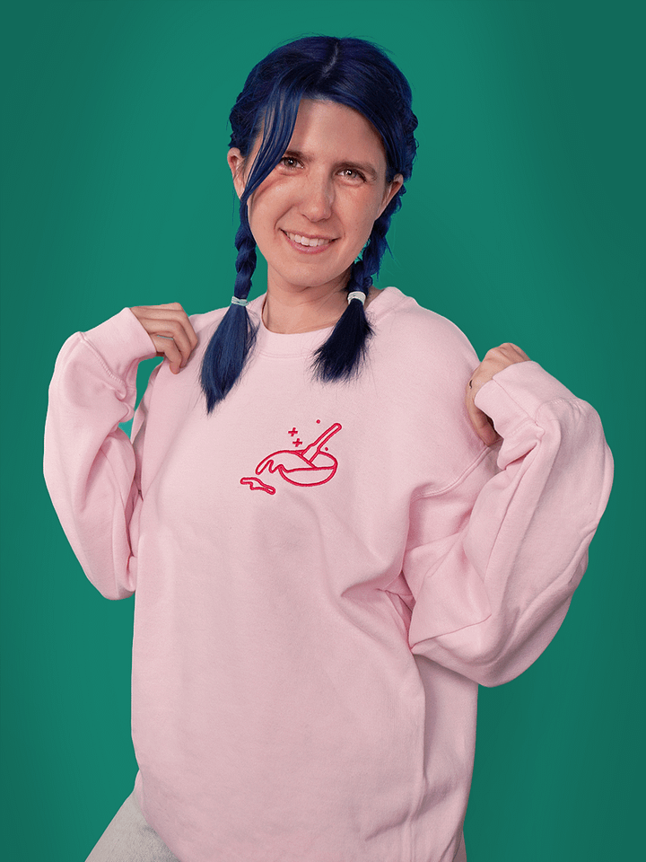 The Amateur Embroidered Sweater (Pink) product image (1)