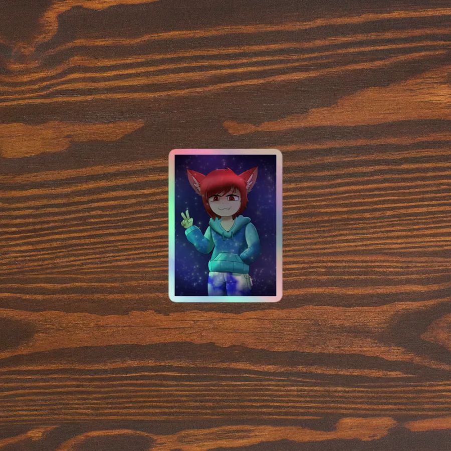 Legacy Neko Cyn - Holographic Sticker product image (3)