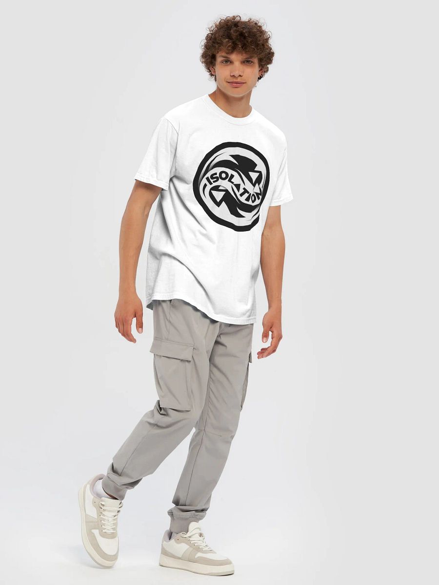 ISOL▲TION — 2024 — LOGO & TEXT (LARGE) — HEAVYWEIGHT T-SHIRT — B&W product image (8)
