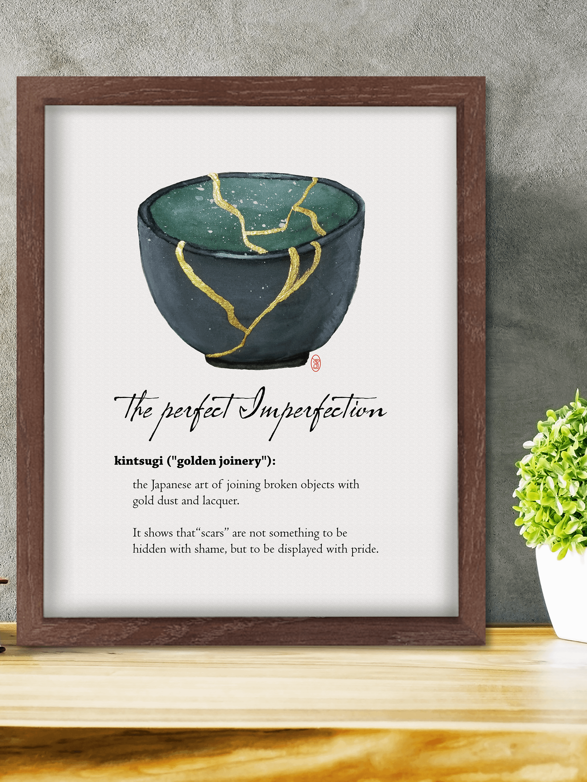 KINTSUGI - dark green cup product image (16)