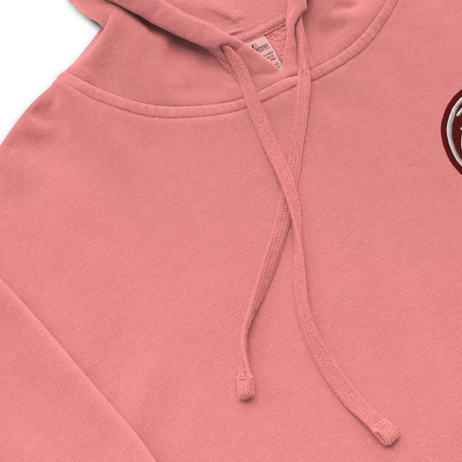In My Head (L.C. maroon bubble design 2) embroidered pigment hoodie product image (8)
