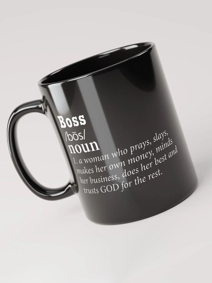 Boss Black Glossy Mug product image (1)