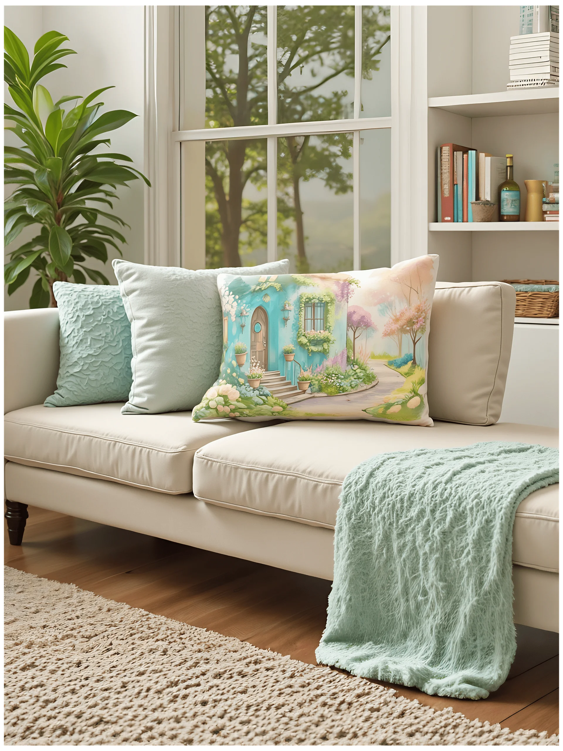 Dream Cottage in Bloomlight - 20x12 Throw Pillow product image (2)