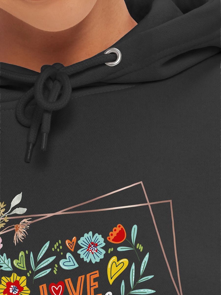 Love and Self Floral Frame Hoodie product image (7)