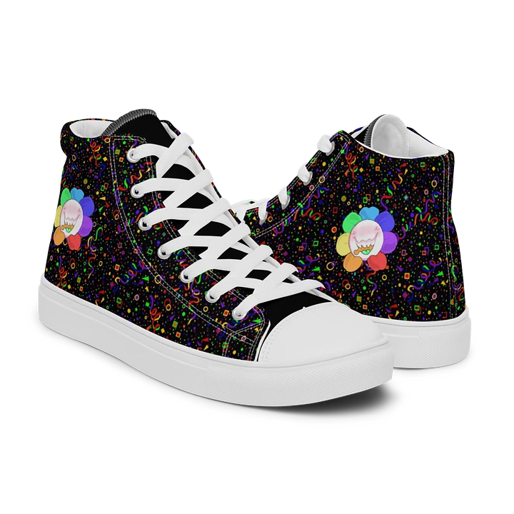 Black Arcade and White Flower Sneakers product image (1)