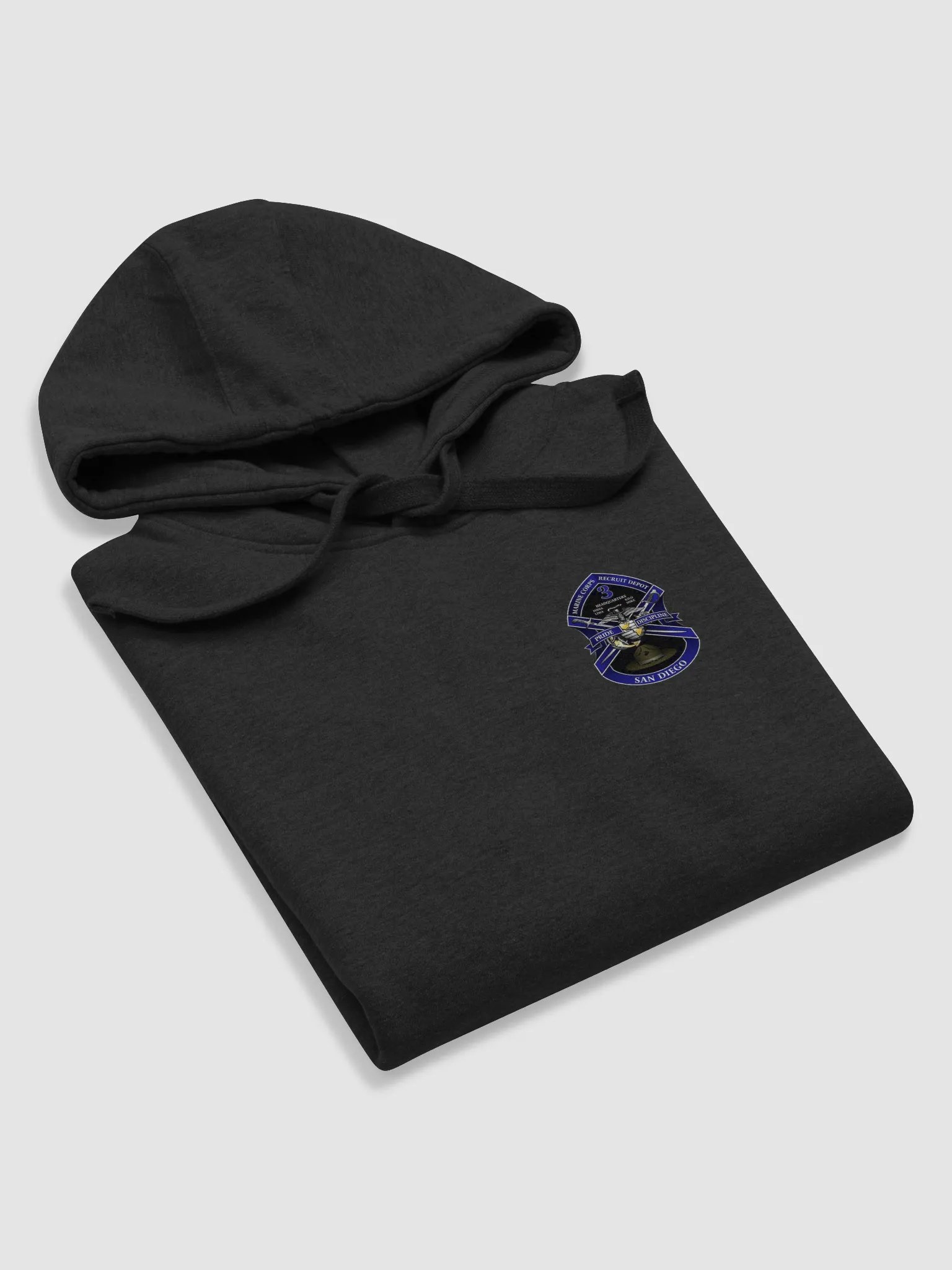 3rd Recruit Training Battalion San Diego Dark Hooded Sweatshirt product image (5)