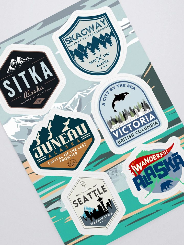 Alaska Sticker Sheet product image (2)