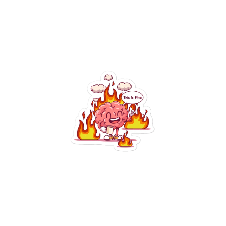 (This is fine.) Sticker product image (1)