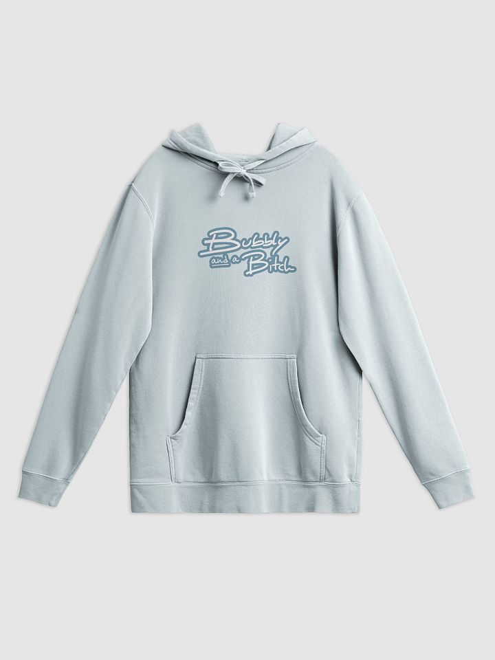 Bubbly and a B*tch (lined design, #709AAF) printed pigment hoodie product image (19)