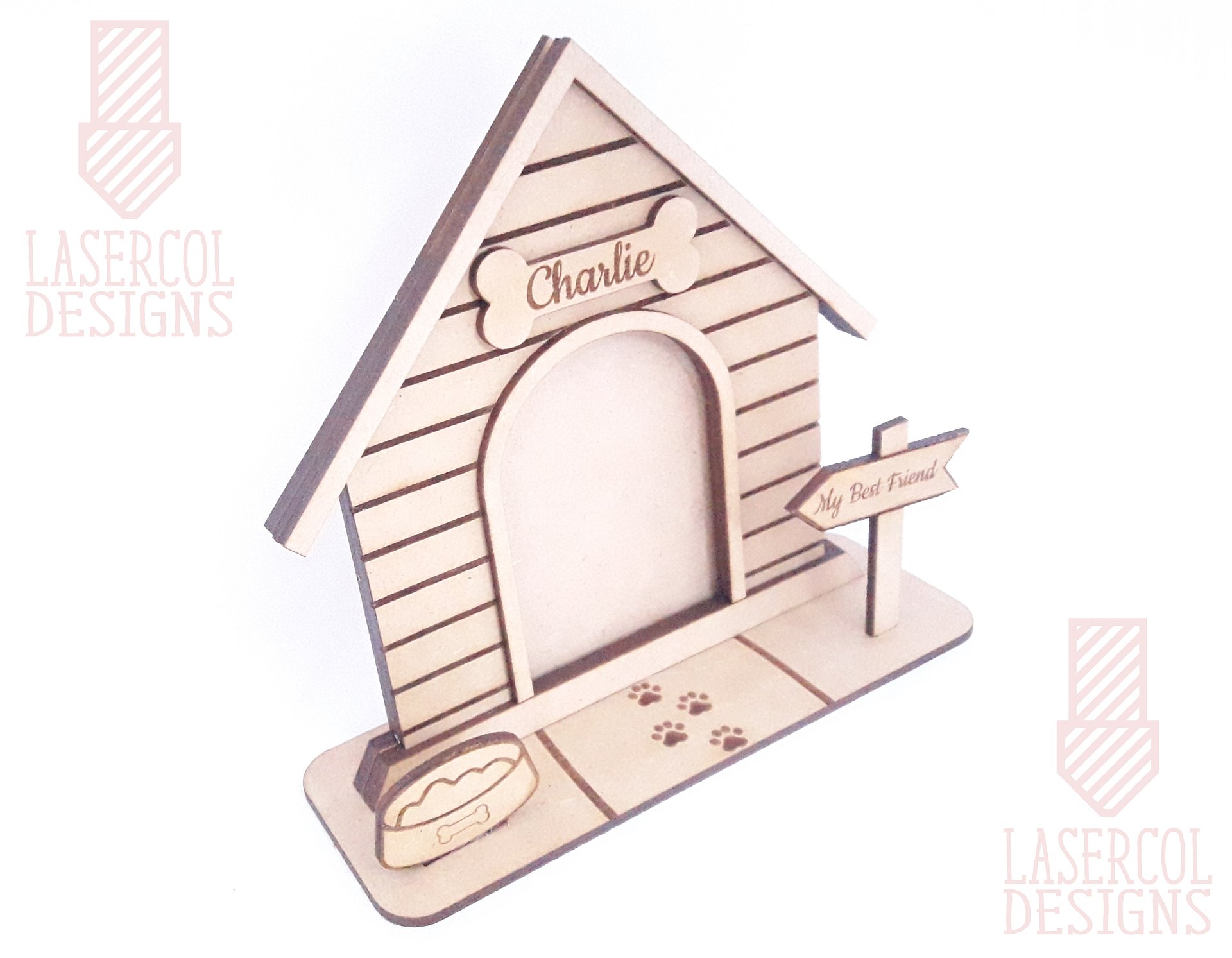Dog House Photo Frame - Laser Cut Files product image (3)