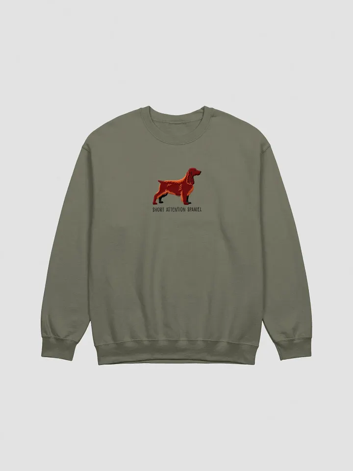 Short Attention Spaniel Sweatshirt (Embroidered) of a Field Spaniel(Liver) product image (7)