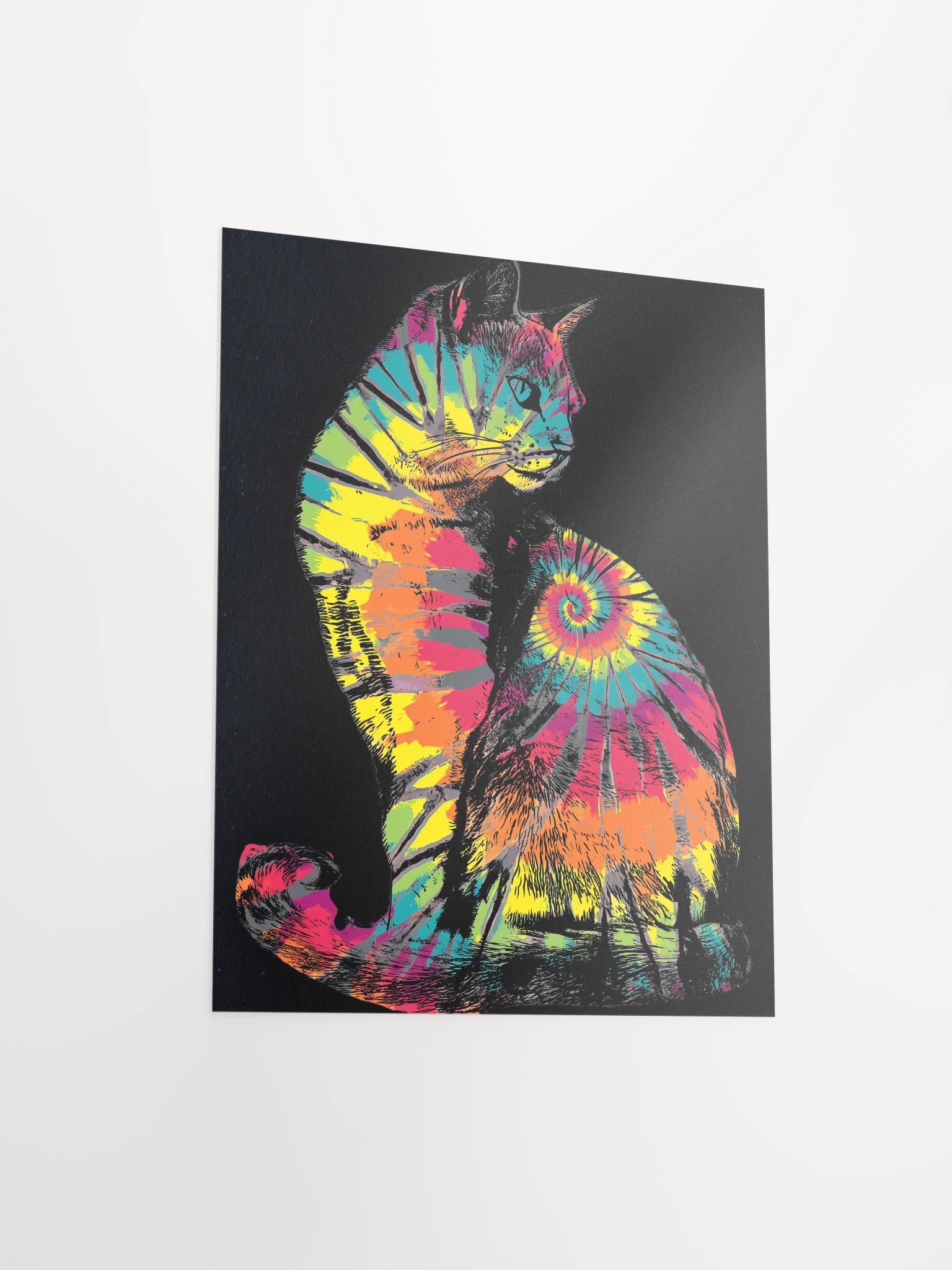 Psychedelic Feline Matte Paper Print product image (11)