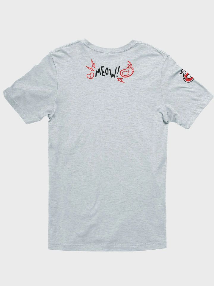 Heartbreaker Virtual Meow // T-Shirt - Black and Red - Light Mode product image (2)
