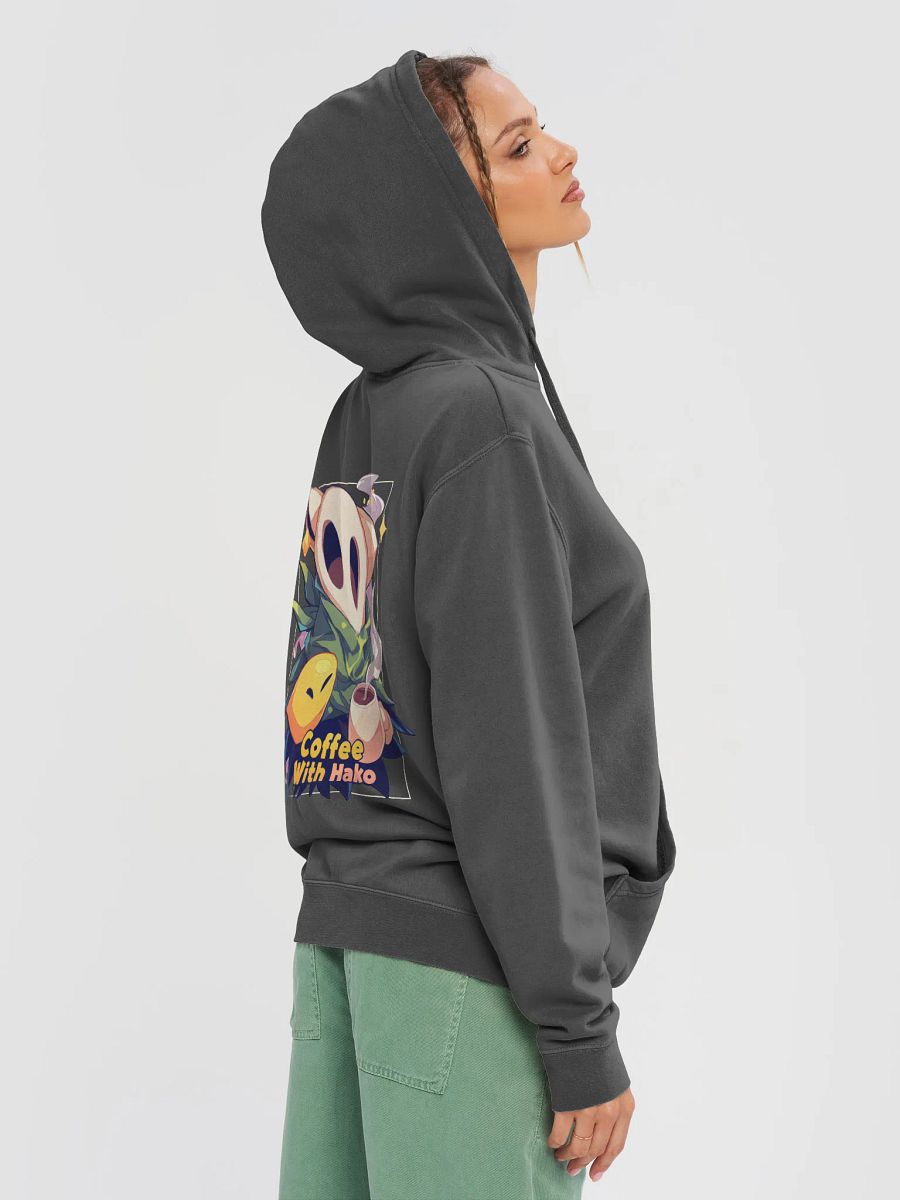 Coffee w Hako Premium Heavyweight Hoodie Front and Back Print product image (5)