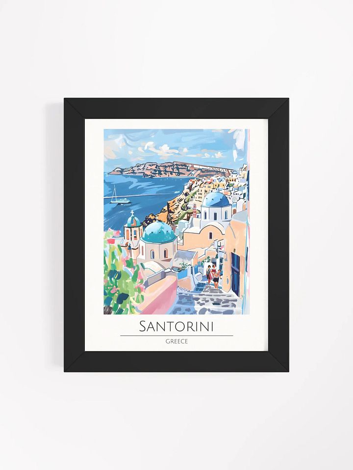 Santorini Greece Framed Travel Poster product image (1)