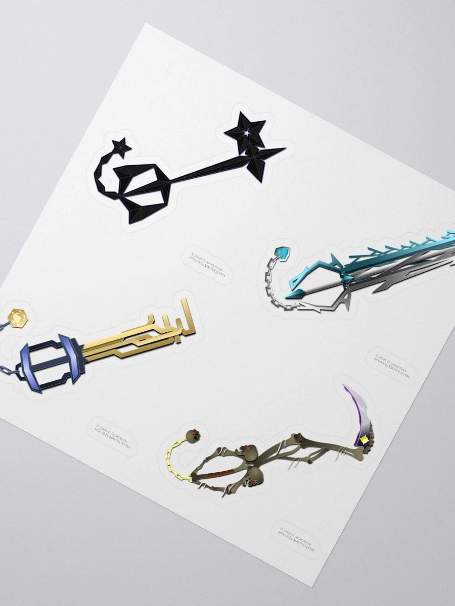 Custom Keyblade Sticker Sheet 6 product image (2)