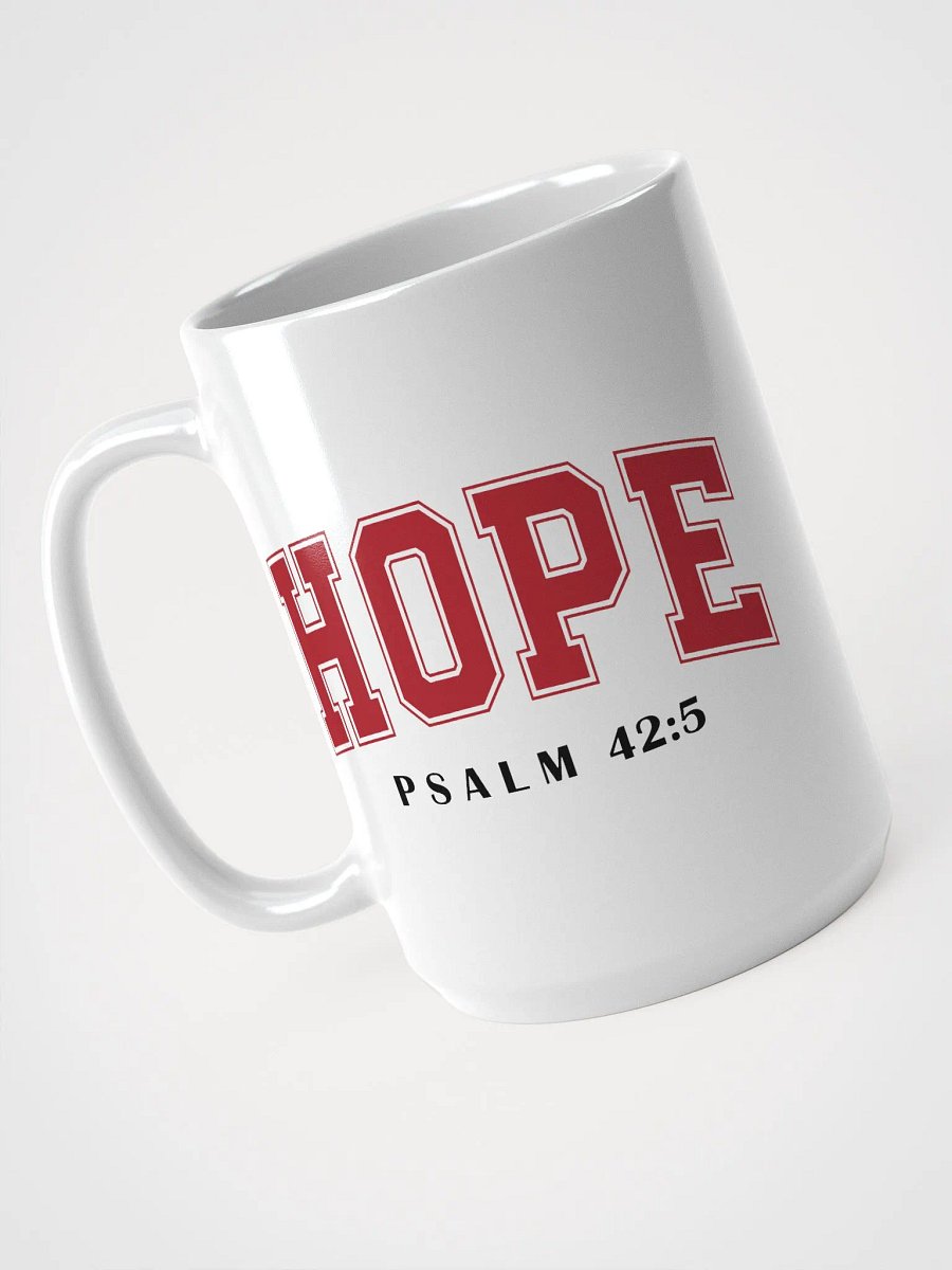 Bold Hope White Glossy Mug product image (2)