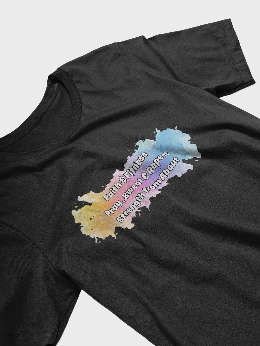 Faith & Fitness Christian Workout - Pray, Sweat & Repeat T-Shirt product image (14)