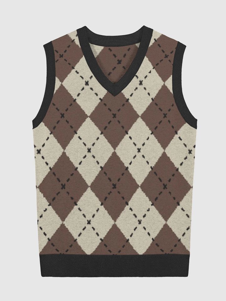 Pupper Pantone Argyle Knit Vest product image (5)