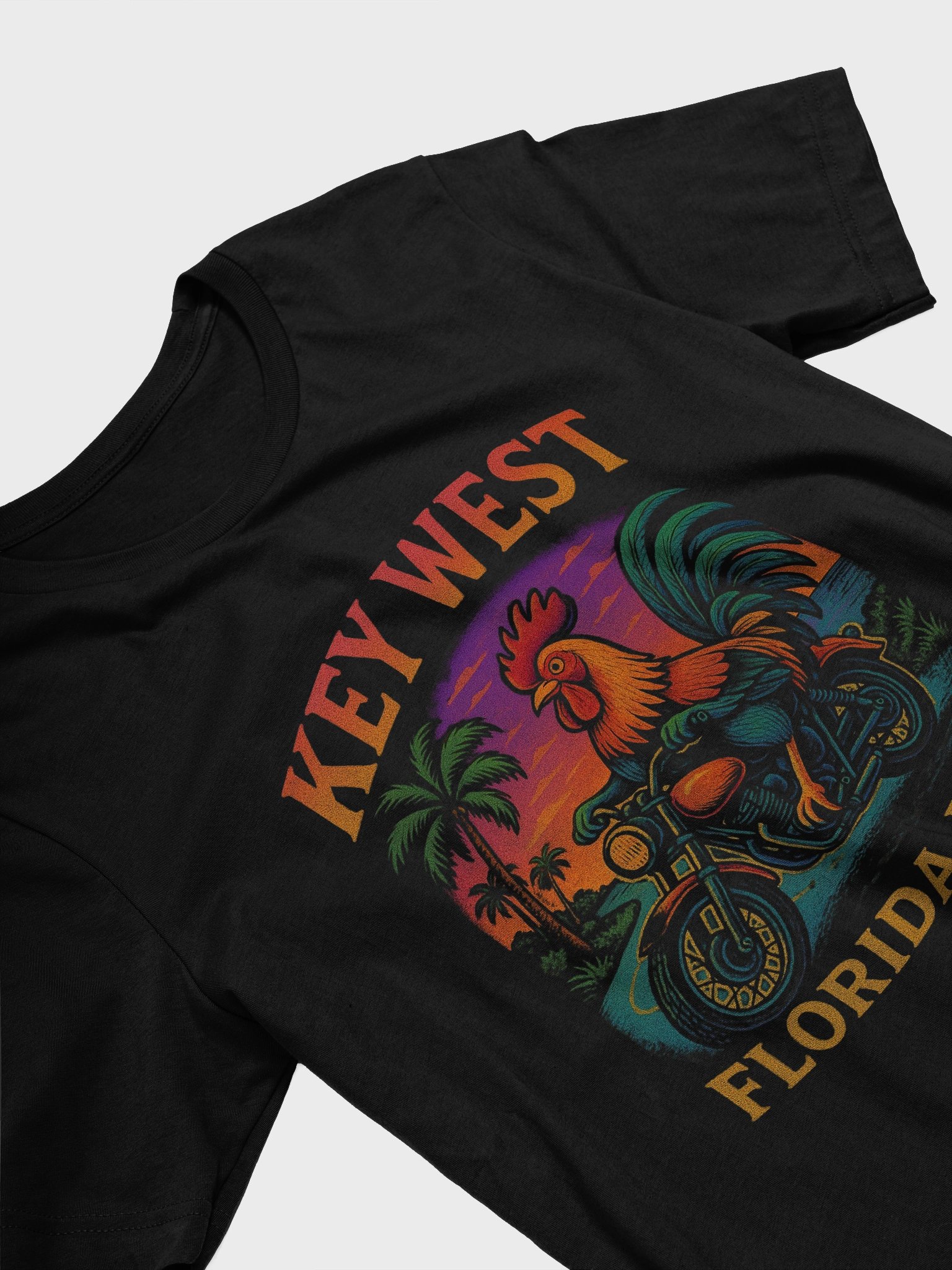 Key West Rooster Rider T-shirt Unisex Ultra-Soft Paradise Tee product image (39)