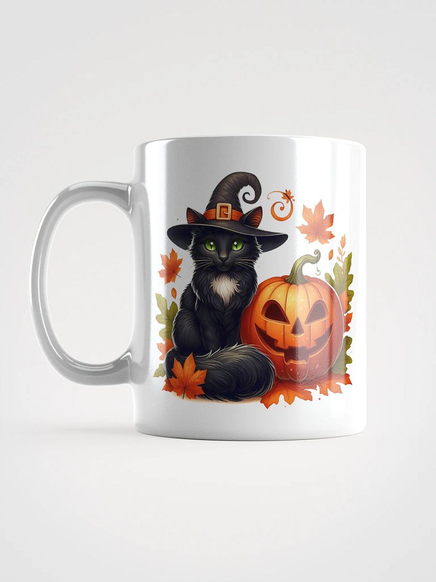 Halloween Mug, Black Cat Mug, Gift for Halloween Cat Lovers, Halloween Gift, Pumpkin Mug product image (17)