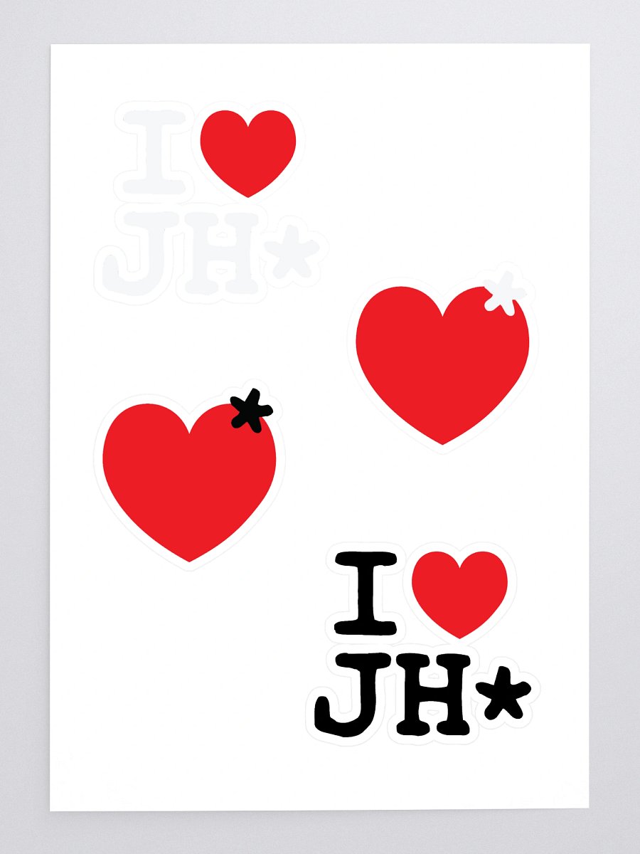 i love jh* sticker sheet product image (3)