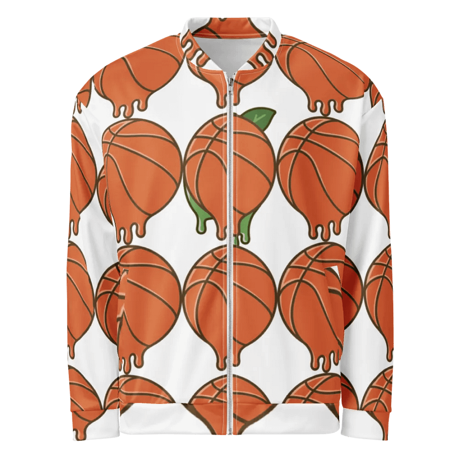 Melting Basketball All-Over Print Bomber Jacket product image (6)
