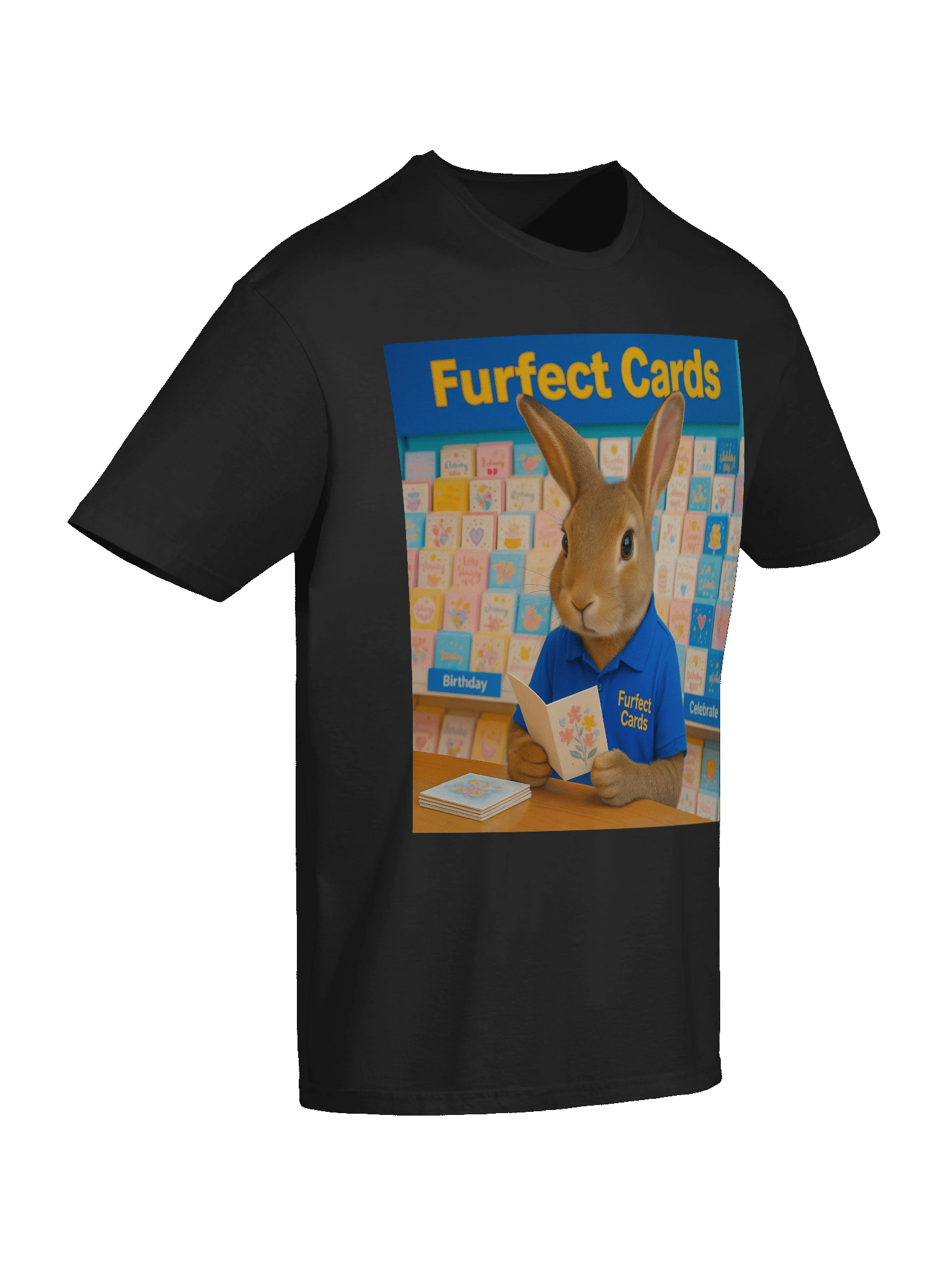 Furfect Cards Bunny Unisex T-Shirt product image (86)
