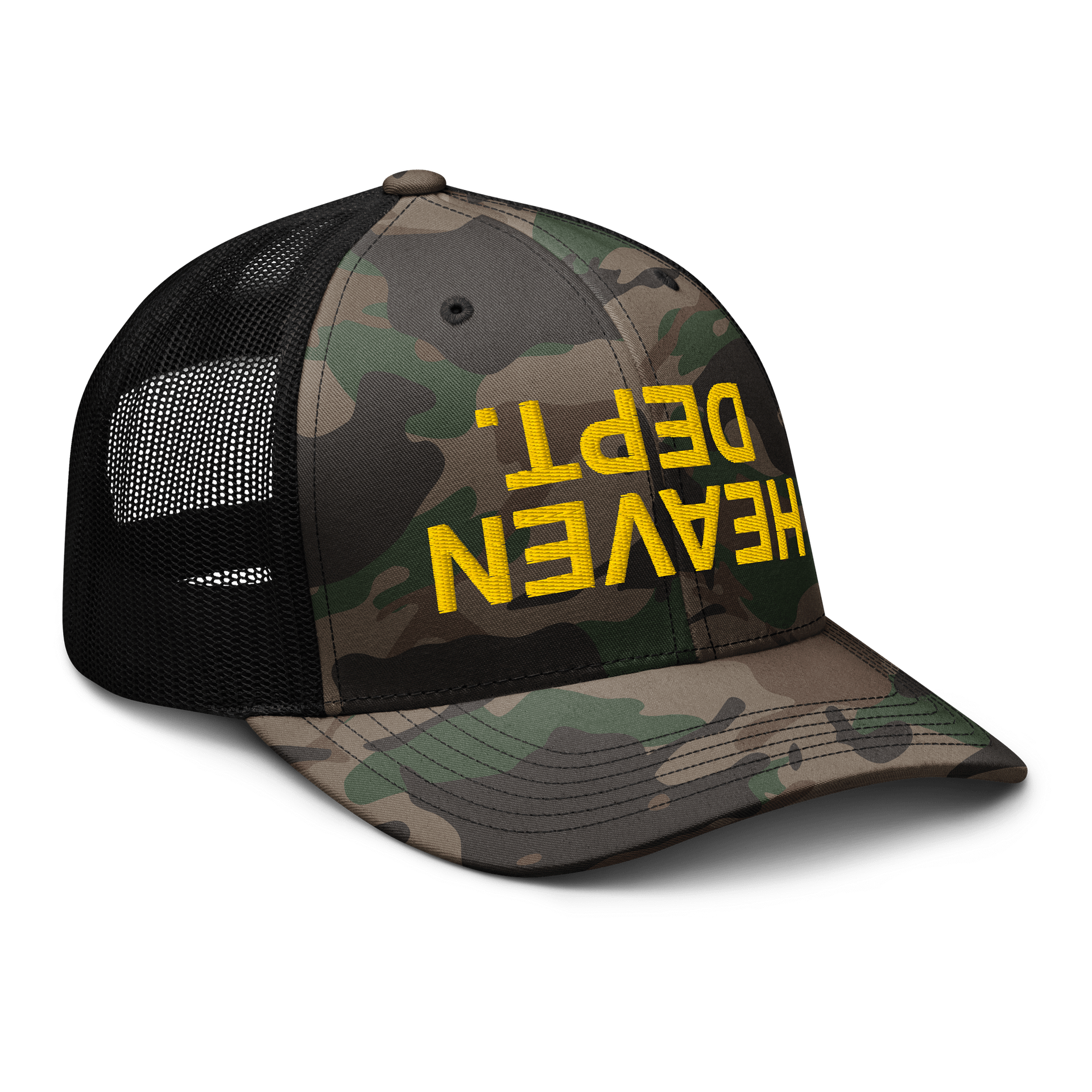 H.D. Messed Up Camo Trucker Hat product image (6)