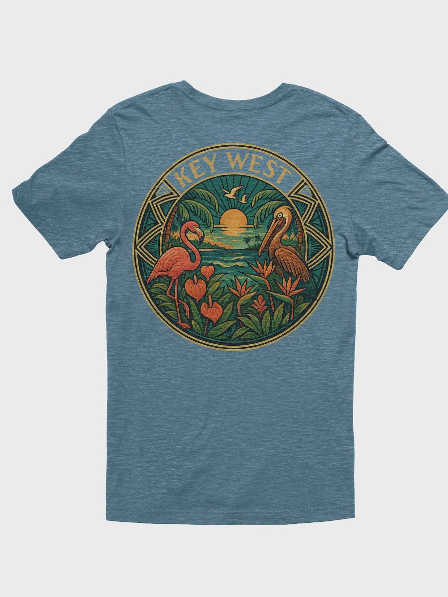 Key West Tropical T-Shirt Ultra Soft Tee with Pelican and Flamingo product image (4)