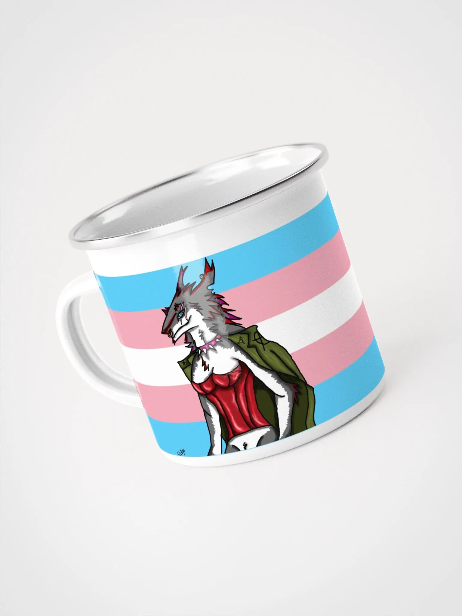 Enameled mug of liquid holding product image (3)