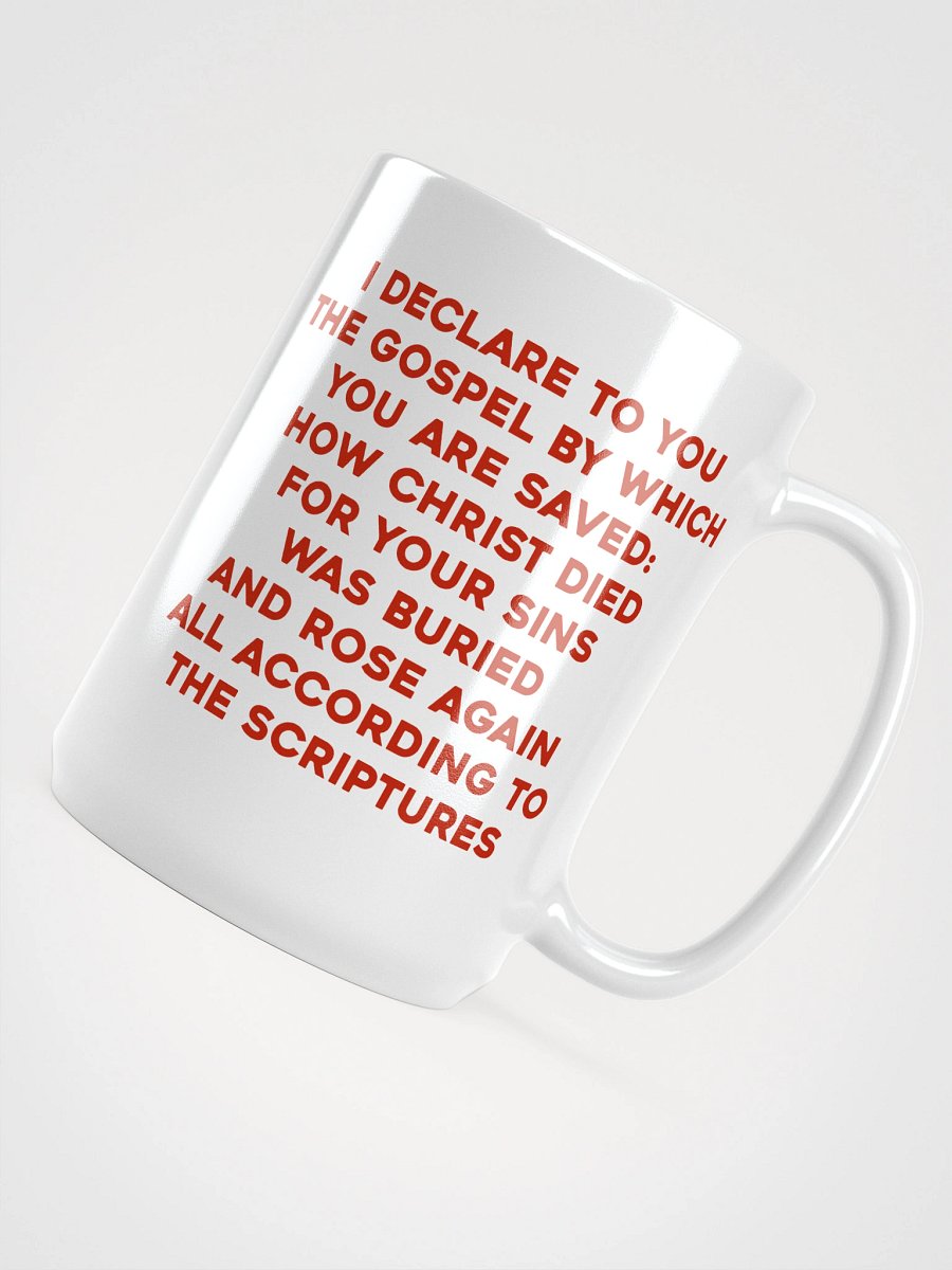 Saints For Jesus | The Gospel White Glossy Mug product image (5)