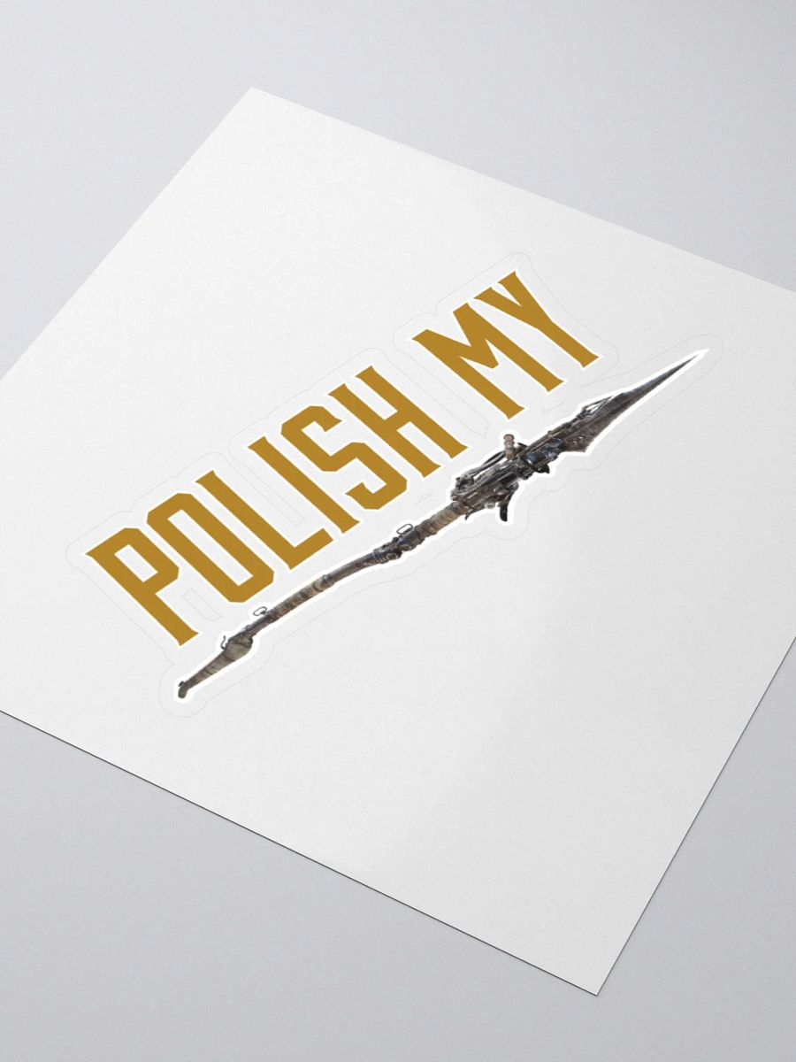 Polish my bomblance gold kiss cut sticker product image (3)