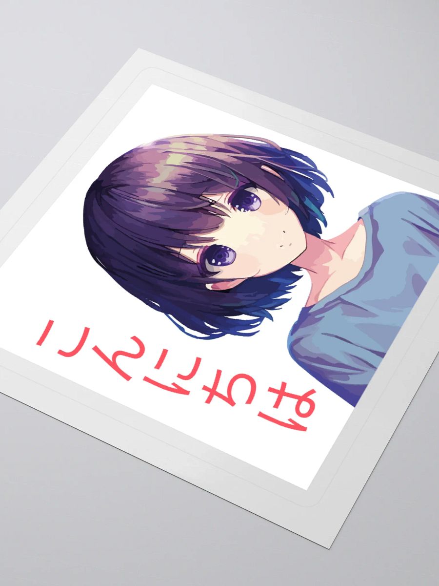 Cute Anime Girl Sticker - Japanese Konnichiwa Aesthetic Waterproof Decal product image (8)