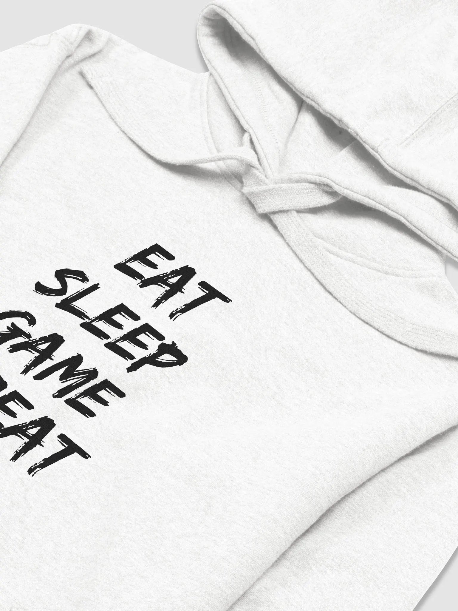 Eat Sleep Game Repeat White Hoodie product image (3)