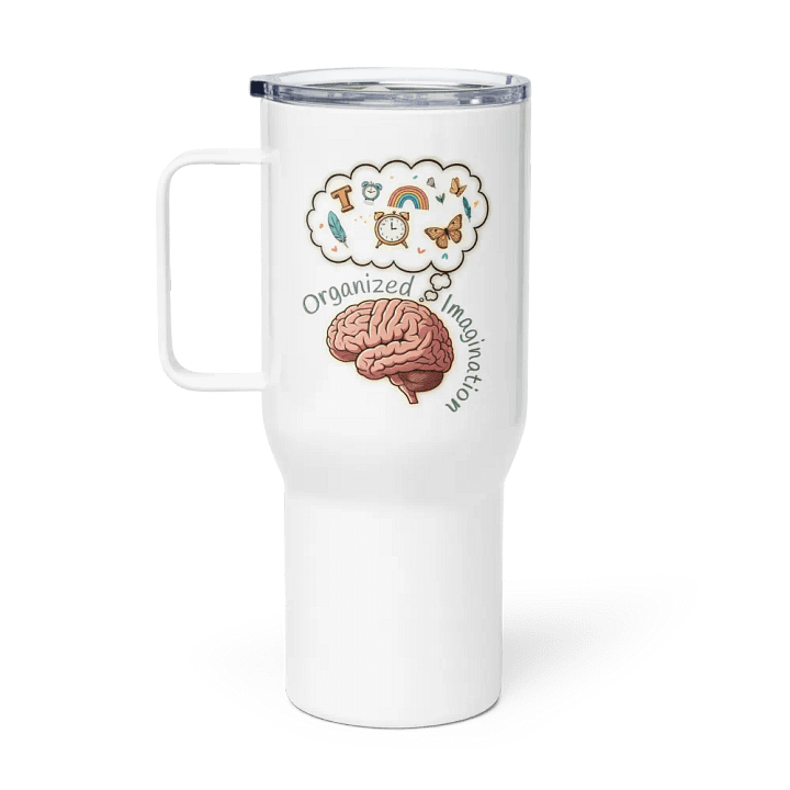 Organized Imagination Travel Mug with a Handle product image (1)